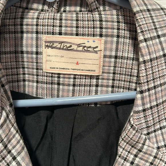 Free People We The Free Cali Plaid Blazer - Picture 7 of 8